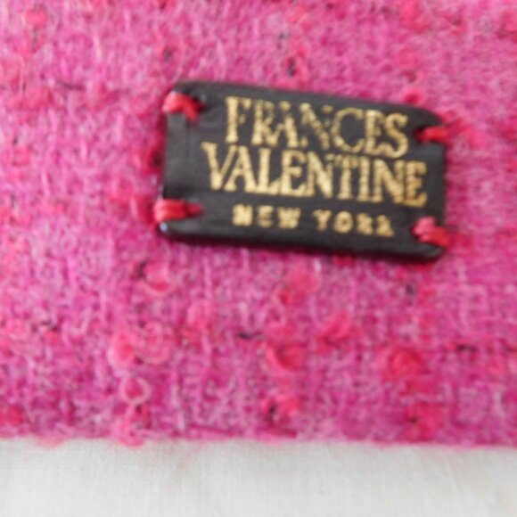 FRANCES VALENTINE ~ PINK WOOL POOCH BAG - Picture 3 of 10